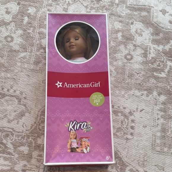 American Girl Kira Doll with Light Brown Hair in Purple Box
